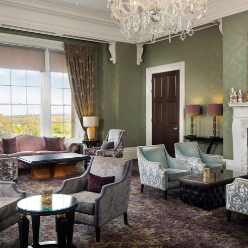 <p>DRAWING ROOM &amp; LIBRARY</p>